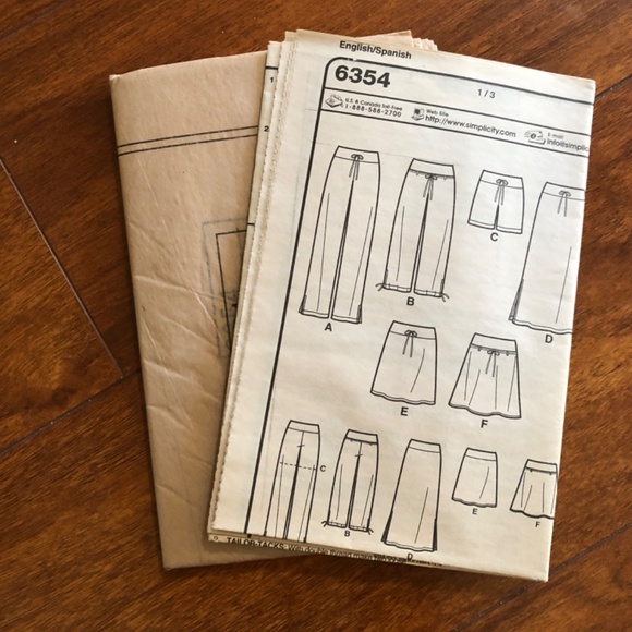 2 Sewing Patterns  casual pants and skirts. - Picture 4 of 7